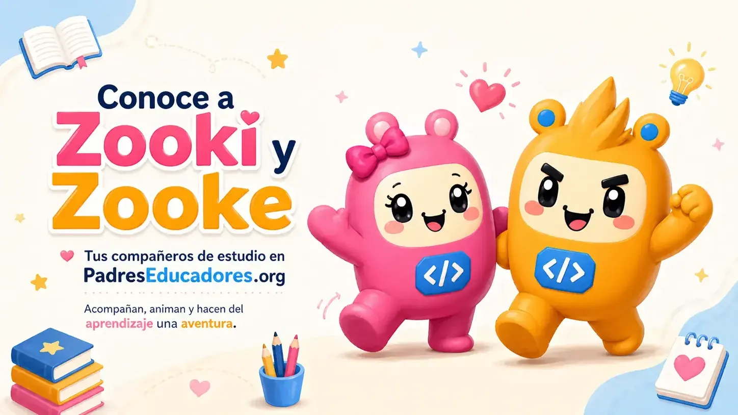 Zooki y Zooke, las mascotas de PadresEducadores